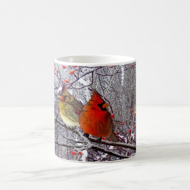 Tasse cardinale de Noël (Centre)