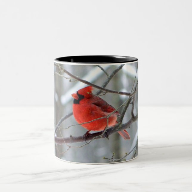 Tasse cardinale rouge d'hiver (Centre)