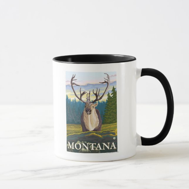 Tasse Caribou en pleine nature - Montana (Droite)