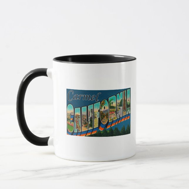 Tasse Carmel, Californie - Scènes de grandes lettres (Gauche)