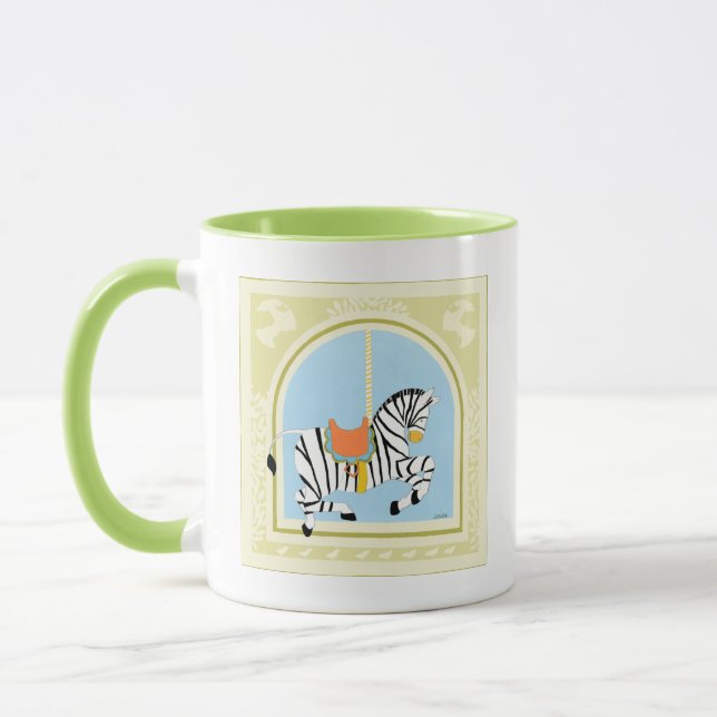 Tasse Carousel Zebra par June Erica Vess (Gauche)