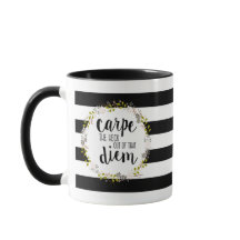 Carpe Diem Drôle Inspirant Citation Typographie