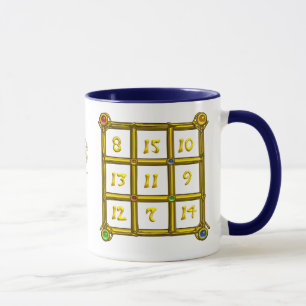 TASSE CARRÉ MAGIQUE 33 / BLUE TALISMAN