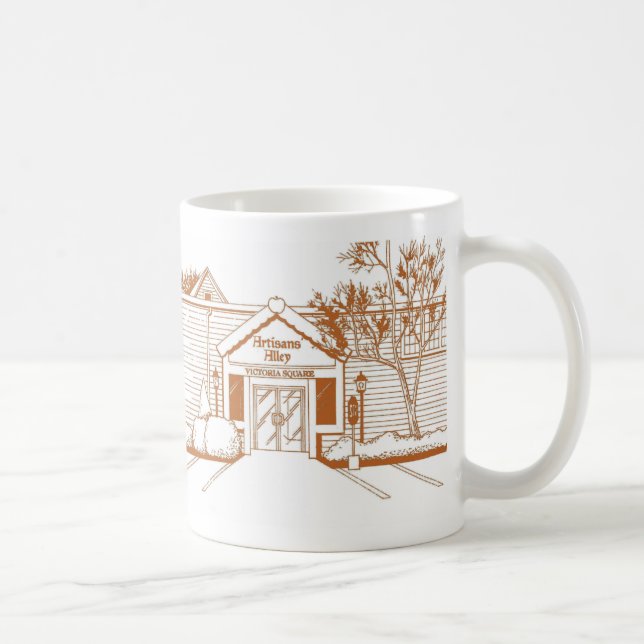 Tasse carrée d'Allée-Victoria d'artisans (Droite)