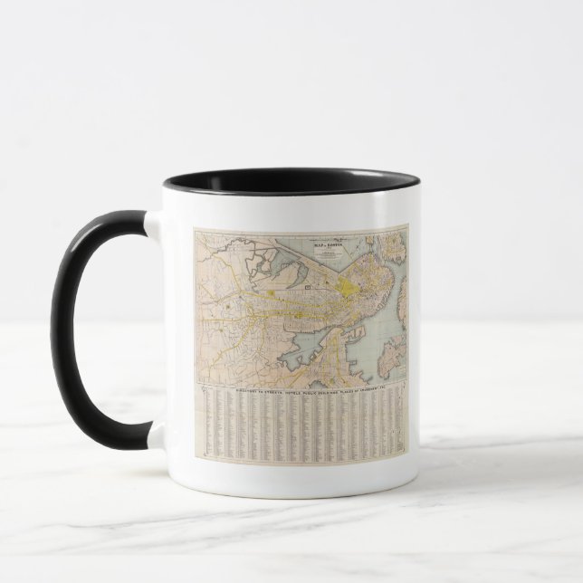 Tasse Carte De Boston (Gauche)