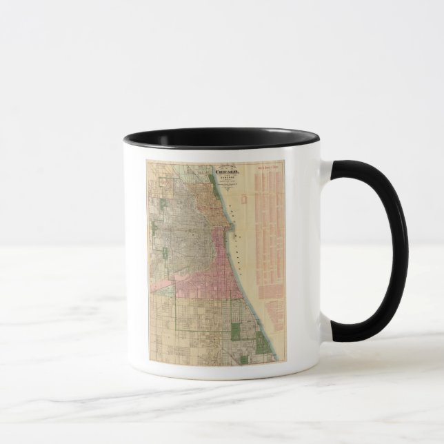 Tasse Carte de Chicago (Droite)
