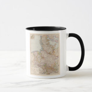 Tasse Carte de Hanovre, Schleswig Holstein, Allemagne du