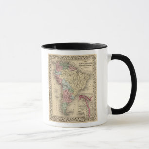Tasse Carte de l'Amérique du Sud par Mitchell