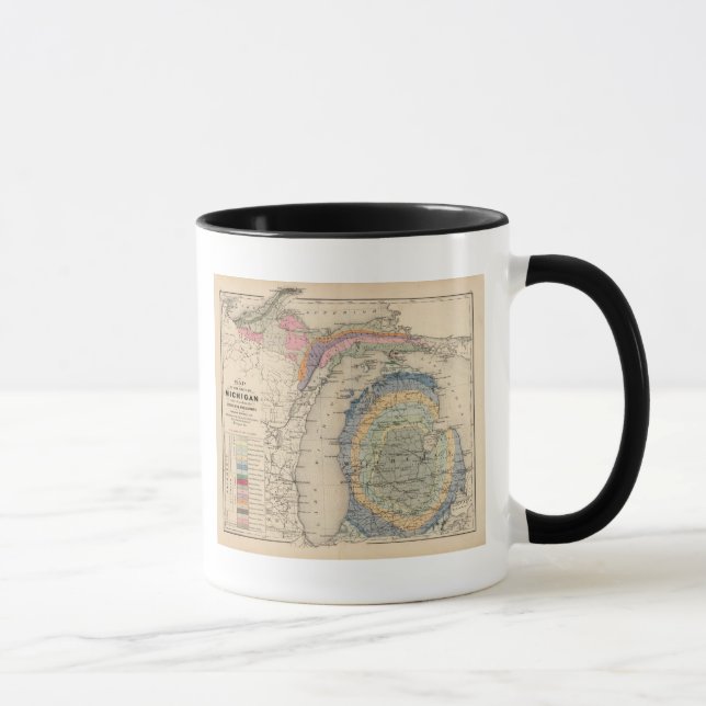 Tasse Carte de l'État du Michigan (Droite)