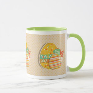 Tasse Carte de voeux avec le symbole d'oeuf de pâques