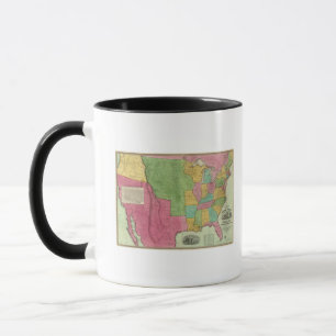 Tasse Carte Des États-Unis D'Amérique De 1833