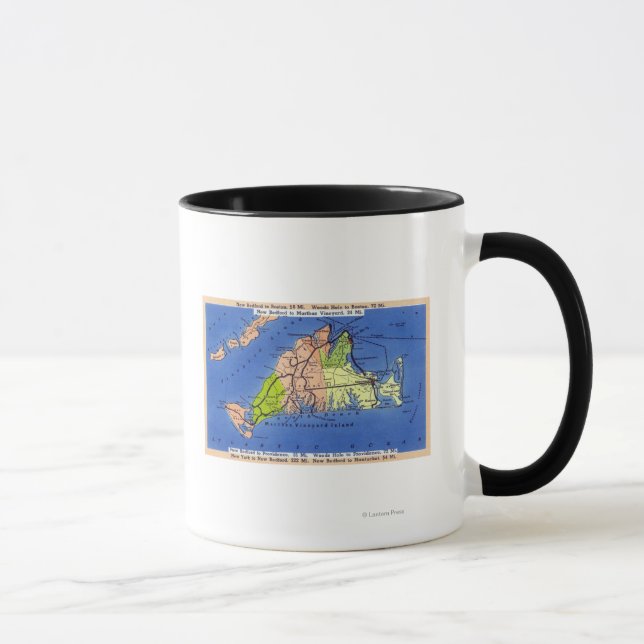 Tasse Carte détaillée de l'île (Droite)