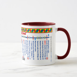 Tasse Carte d'itinéraire de canal de Basingstoke (2 de