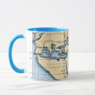 TASSE CARTE DU MONDE : ERATOSTHENES
