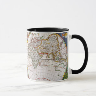 Tasse CARTE du MONDE, XVIIème siècle
