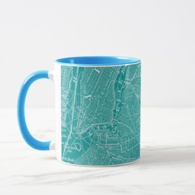 Tasse Carte graphique de New York (Gauche)