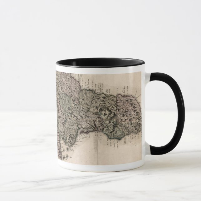 Tasse CARTE : La JAMAÏQUE, 1763 (Droite)