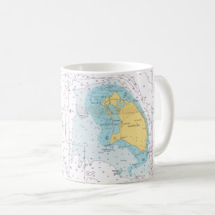 Tasse carte nautique de Barbuda