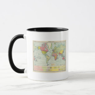 Tasse Carte politique mondiale