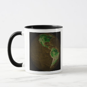 Tasse Carte topographique de la Terre
