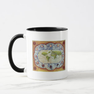 Tasse Carte traçant le voyage du monde de Magellan