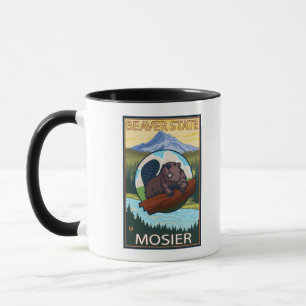 Tasse Castor et capot de Mt. - Mosier, Orégon