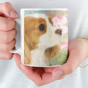 Tasse Cavalier King Charles Spaniel Fleurs de Prin