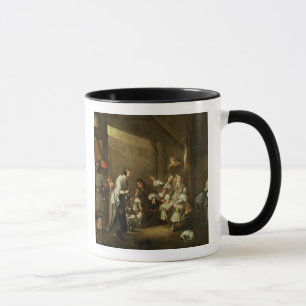 Tasse Cavaliers et compagnons faisant la bringue dans