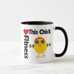 Tasse Ce poussin aime la forme physique