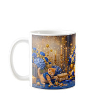 Tasse Célébration Chat Chapeau Melon Rose Bleu