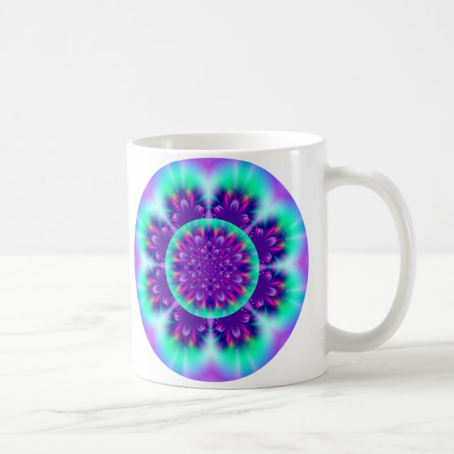Tasse céleste de mandala de fleur (Droite)
