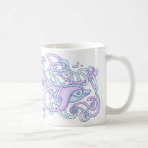 Tasse celtique de dauphin