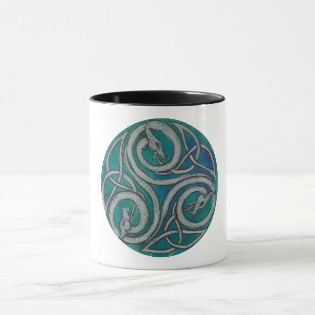 Tasse celtique de Triskele de dragon (Centre)