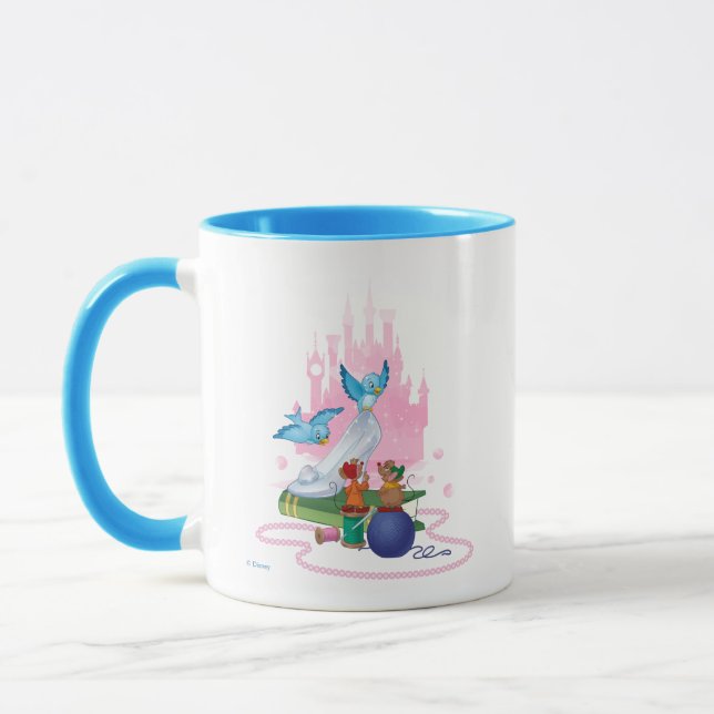 Tasse Cendrillon | Chaussure Et Souris En Verre (Gauche)