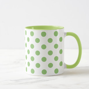 Tasse Cercles Pois Pistachio Green