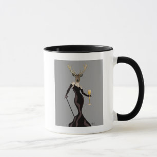 Tasse Cerf glamour en noir 2