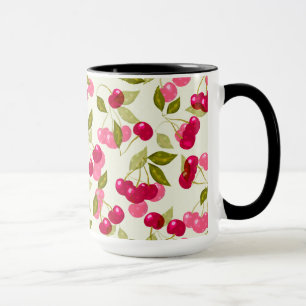 Tasse Cerise rouge mûre .
