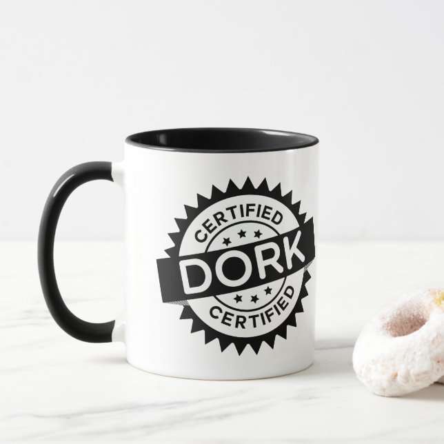 Tasse certifiée de Dork (Avec donut)