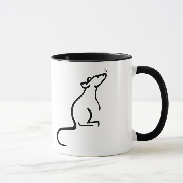 Tasse C'est le logo du monde d'un rat (Droite)