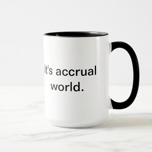 Tasse C'est le monde de l'accumulation. (Droite)