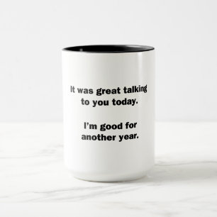 Tasse C'était super de discuter