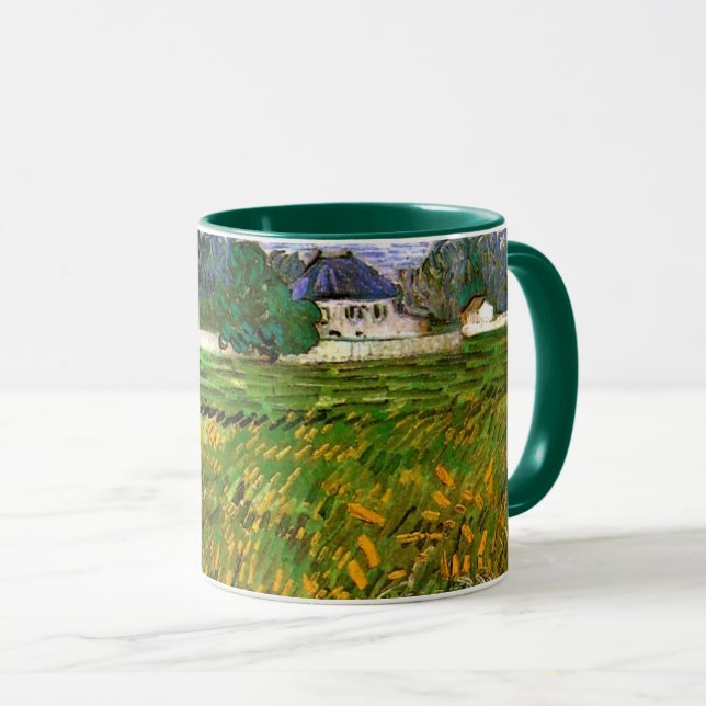 Tasse Champ de blé à Auvers par Vincent van Gogh (Devant droit)