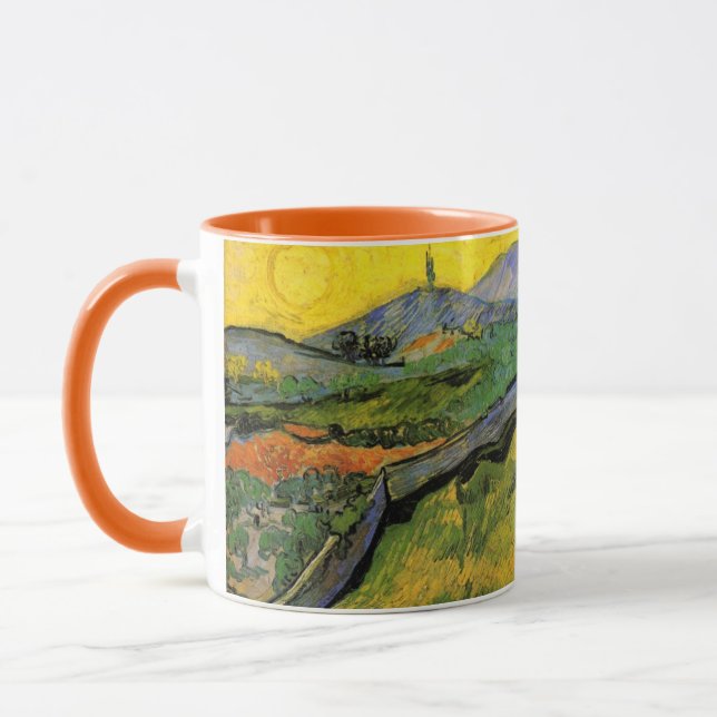 Tasse Champ de blé de printemps, Sunrise par Vincent van (Gauche)