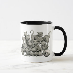 Tasse chanceuse de 13 chats noirs