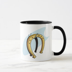 Tasse Chanceux Horseshoe Thème Equine