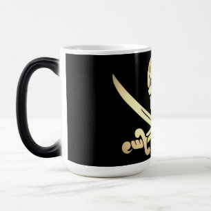 tasse changeante de jolly roger de couleur