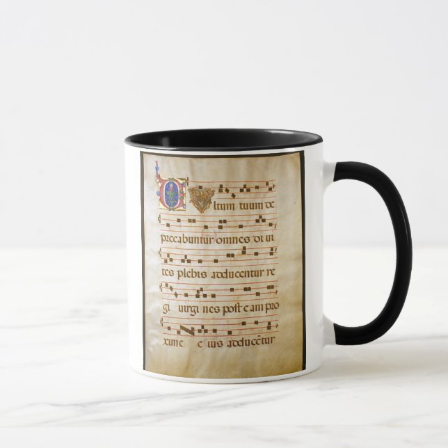 Tasse chant manuscript.jpg, chant grégorien : Le "cutt… (Droite)