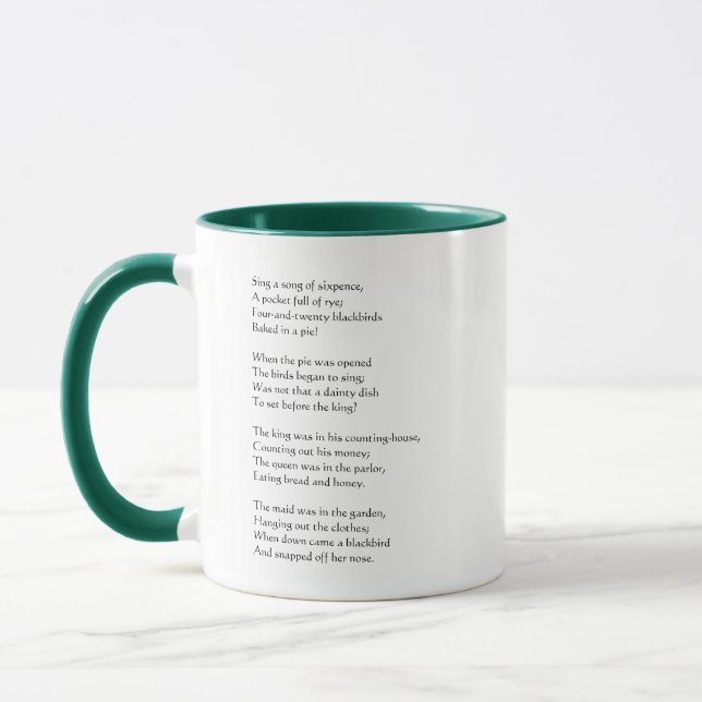 Tasse Chanter une chanson de six pence, une poche de sei (Gauche)