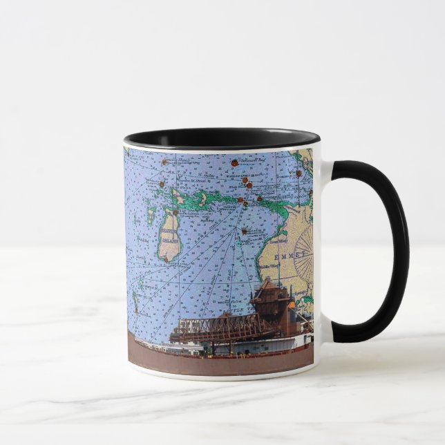 Tasse Charles M. Beeghly et vieux diagramme du lac (Droite)
