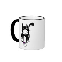 Chat avec le présent de souris